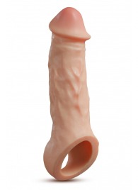 Телесная насадка-удлинитель Intrepid 9.25 Inch Realistic Penis Extender Sleeve - 23,5 см. - Blush Novelties - в Сочи купить с доставкой