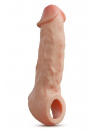 Телесная насадка-удлинитель Intrepid 9.25 Inch Realistic Penis Extender Sleeve - 23,5 см. - Blush Novelties - в Сочи купить с доставкой
