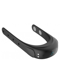 Черное эрекционное виброкольцо на ремешках - Boys of Toys - в Сочи купить с доставкой