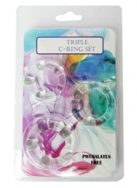 Набор из 3 эрекционных прозрачных колец - Boys of Toys - в Сочи купить с доставкой
