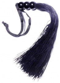 Черная силиконовая плетка - 25,4 см. - Boys of Toys - купить с доставкой в Сочи