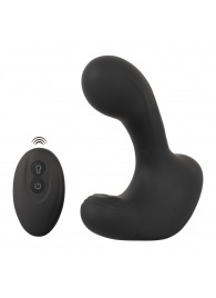 Черная анальная вибропробка с функцией расширения RC Butt Plug with 3 functions - Orion - в Сочи купить с доставкой
