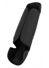 Черный вибромастурбатор с трехточечной стимуляцией Penis Trainer with 3 Point Stimulation - Orion - в Сочи купить с доставкой