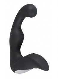 Черный перезаряжаемый стимулятор простаты с вибрацией - 14,6 см. - Orion - в Сочи купить с доставкой