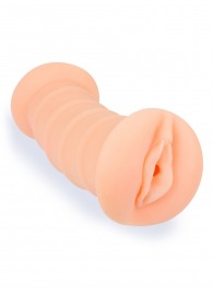 Телесный двусторонний мастурбатор с вибропулей и эрекционными кольцами в комплекте - Sexy Girl - в Сочи купить с доставкой