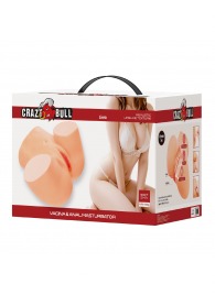 Телесный мастурбатор Liora с 2 любовными тоннелями - Baile - в Сочи купить с доставкой