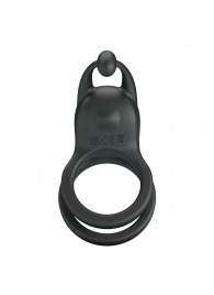 Черное перезаряжаемое виброкольцо Goodwin - Baile - в Сочи купить с доставкой