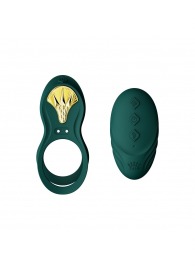 Зеленое эрекционное виброкольцо Bayek с пультом ДУ - Zalo - в Сочи купить с доставкой