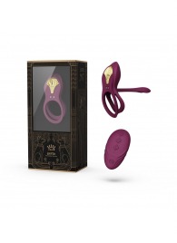 Фиолетовое эрекционное виброкольцо Bayek с пультом ДУ - Zalo - в Сочи купить с доставкой