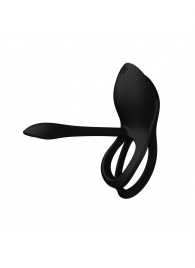 Черное эрекционное виброкольцо Bayek с пультом ДУ - Zalo - в Сочи купить с доставкой