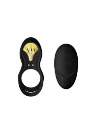 Черное эрекционное виброкольцо Bayek с пультом ДУ - Zalo - в Сочи купить с доставкой