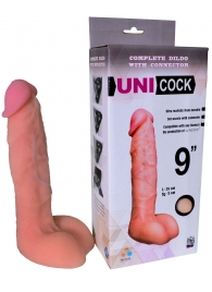 Фаллическая насадка Харнесс UNICOCK 9  - 24 см. - LOVETOY (А-Полимер) - купить с доставкой в Сочи