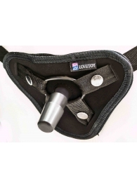 Страпон с 2 насадками и вибрацией UniStrap - 20 и 18 см. - LOVETOY (А-Полимер) - купить с доставкой в Сочи