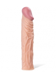 Насадка с ярко выраженной головкой и рельефным стволом - 19 см. - A-toys - в Сочи купить с доставкой