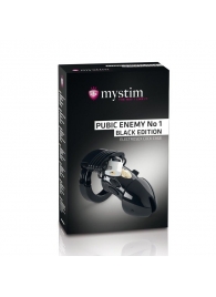 Пояс верности с электростимуляцией Mystim Pubic Enemy No1 Black Edition - MyStim - купить с доставкой в Сочи