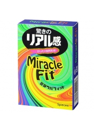 Презервативы Sagami Xtreme Miracle Fit - 5 шт. - Sagami - купить с доставкой в Сочи