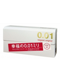 Супер тонкие презервативы Sagami Original 0.01 - 5 шт. - Sagami - купить с доставкой в Сочи