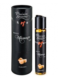 Массажное масло с ароматом карамели Huile de Massage Gourmande Caramel - 59 мл. - Plaisir Secret - купить с доставкой в Сочи