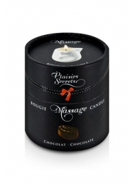 Массажная свеча с ароматом шоколада Bougie de Massage Gourmande Chocolat - 80 мл. - Plaisir Secret - купить с доставкой в Сочи