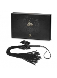 Чёрная плётка Lilly Whip Bijoux - Bijoux Indiscrets - купить с доставкой в Сочи
