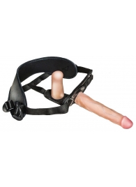 Женский страпон с вагинальной пробкой Woman Strap - 18 см. - LOVETOY (А-Полимер) - купить с доставкой в Сочи