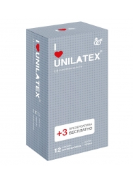 Презервативы с точками Unilatex Dotted - 12 шт. + 3 шт. в подарок - Unilatex - купить с доставкой в Сочи