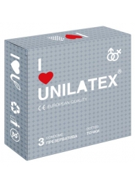 Презервативы с точками Unilatex Dotted - 3 шт. - Unilatex - купить с доставкой в Сочи