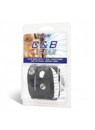 Утяжка для мошонки и пениса Cock Ring With 1  Ball Stretcher And Optional Weight Ring - BlueLine - купить с доставкой в Сочи