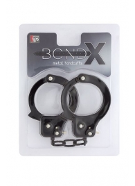 Чёрные наручники из листового металла BONDX METAL CUFFS BLACK - Dream Toys - купить с доставкой в Сочи