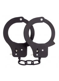 Чёрные наручники из листового металла BONDX METAL CUFFS BLACK - Dream Toys - купить с доставкой в Сочи