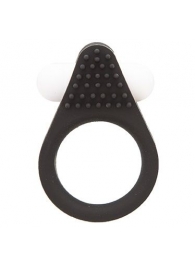 Чёрное эрекционное кольцо LIT-UP SILICONE STIMU RING 1 BLACK - Dream Toys - в Сочи купить с доставкой