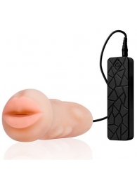 Мастурбатор-ротик с вибрацией REALSTUFF VIBRATING MASTURBATOR MOUTH - Dream Toys - в Сочи купить с доставкой