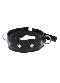 Полиуретановый ошейник с пуклями и D-кольцами Collar with Studs - Blush Novelties - купить с доставкой в Сочи