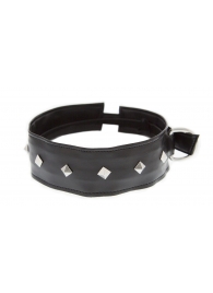 Полиуретановый ошейник с пуклями Collar with Studs - Blush Novelties - купить с доставкой в Сочи