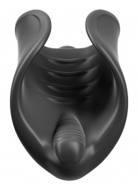 Чёрный мастурбатор Vibrating Silicone Stimulator с вибрацией - Pipedream - в Сочи купить с доставкой