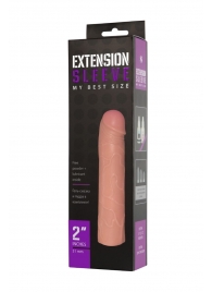 Насадка-удлинитель Extension sleeve телесного цвета - 18,5 см. - Sitabella - в Сочи купить с доставкой