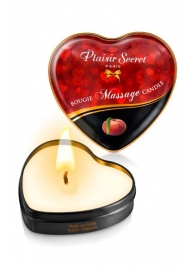 Массажная свеча с ароматом персика Bougie Massage Candle - 35 мл. - Plaisir Secret - купить с доставкой в Сочи