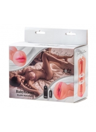 Двусторонний мастурбатор с вибропулей Satisfaction Babylicious - Lola Games - в Сочи купить с доставкой