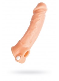 Удлиняющая насадка на пенис с вибрацией - 18,5 см. - ToyFa - в Сочи купить с доставкой