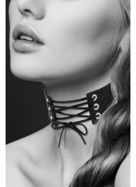 Оригинальный ошейник-чокер со шнуровкой - Bijoux Pour Toi - купить с доставкой в Сочи