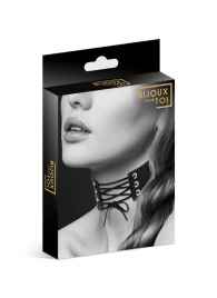 Оригинальный ошейник-чокер со шнуровкой - Bijoux Pour Toi - купить с доставкой в Сочи