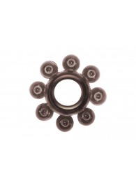 Чёрное эрекционное кольцо Rings Bubbles - Lola Games - в Сочи купить с доставкой