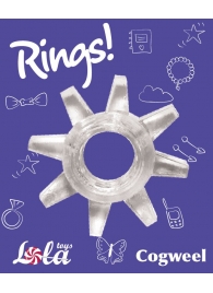 Прозрачное эрекционное кольцо Rings Cogweel - Lola Games - в Сочи купить с доставкой