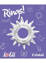 Прозрачное эрекционное кольцо Rings Cristal - Lola Games - в Сочи купить с доставкой
