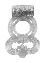 Прозрачное эрекционное кольцо Rings Treadle с подхватом - Lola Games - в Сочи купить с доставкой