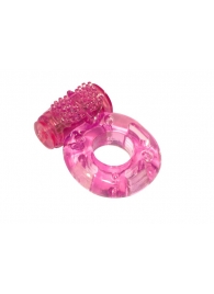 Розовое эрекционное кольцо с вибрацией Rings Axle-pin - Lola Games - в Сочи купить с доставкой