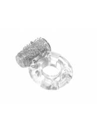 Прозрачное эрекционное кольцо с вибрацией Rings Axle-pin - Lola Games - в Сочи купить с доставкой