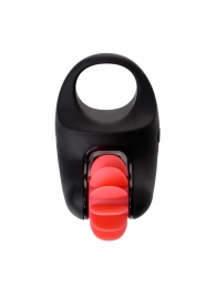 Чёрно-красное эрекционное виброкольцо Erotist - Erotist Adult Toys - в Сочи купить с доставкой