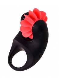 Чёрно-красное эрекционное виброкольцо Erotist - Erotist Adult Toys - в Сочи купить с доставкой