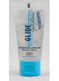 Интимная смазка на водной основе Glide - 30 мл. - HOT - купить с доставкой в Сочи